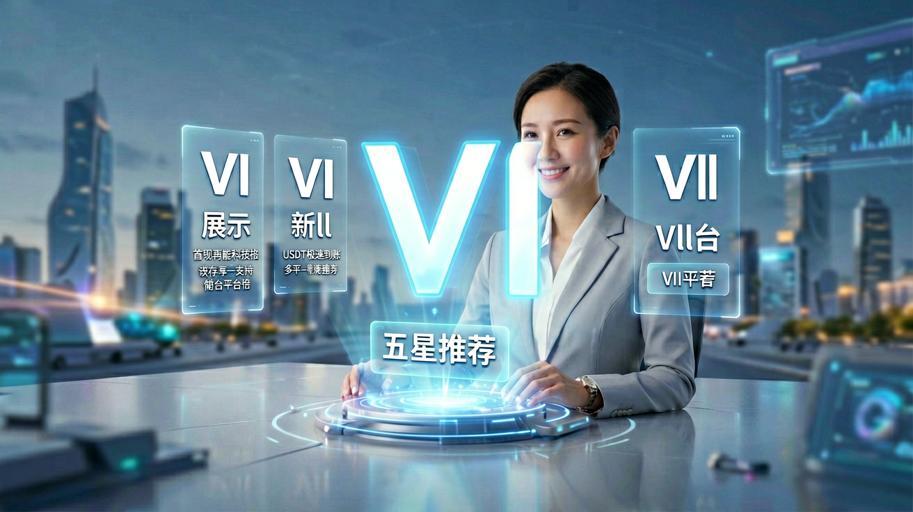 彩神VI品牌首页展示，呈现智能科技风格视觉设计